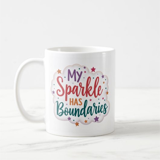 Mon Mug Éclat a des Limites Auto-Soin (Gauche)