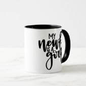 Mon Newf est une bévue - tasse de chien de (Devant droit)