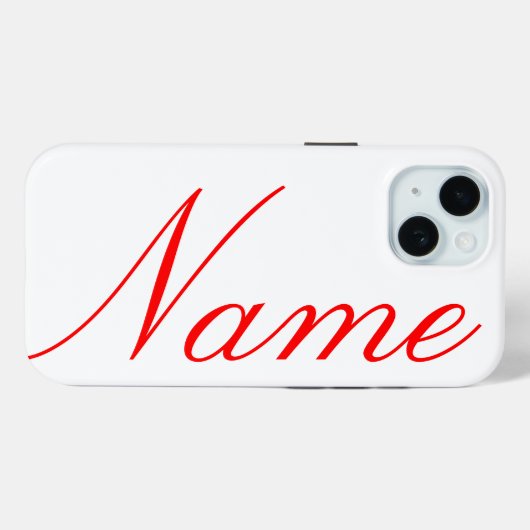 mon nom - beau coque iphone (Verso (horizontal))