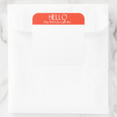 Mon nom d'amis Balise Sticker Badge Funny Party (Sac)