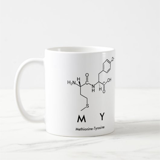 Mon nom de peptide mug (Gauche)