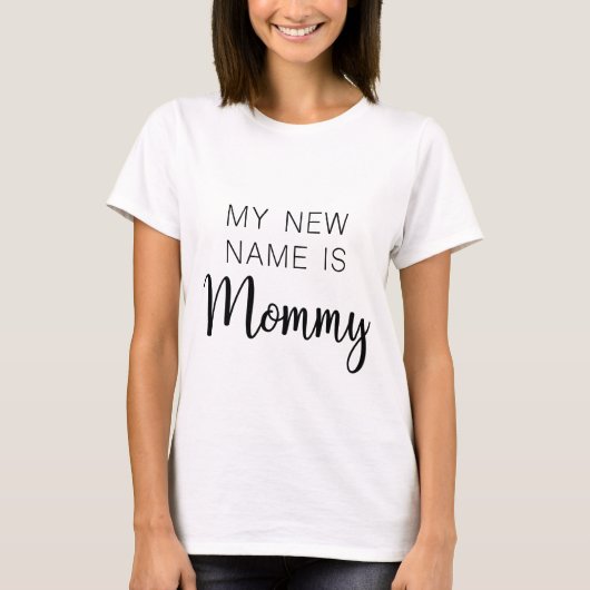 Mon nouveau nom est maman - Funny Maman T-shirt (Devant)