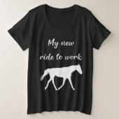 Mon nouveau voyage au travail en cheval drôle (Design devant)