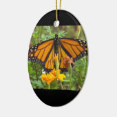Mon ornement papillon monarque ovale (Gauche)