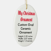 Mon ornement plat en céramique fait sur commande (Droite)