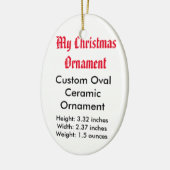 Mon ornement plat en céramique fait sur commande (Gauche)