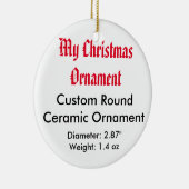 Mon ornement plat en céramique fait sur commande (Droite)