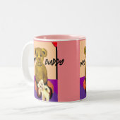 MON ours en peluche BOUDDY Mug (Devant gauche)