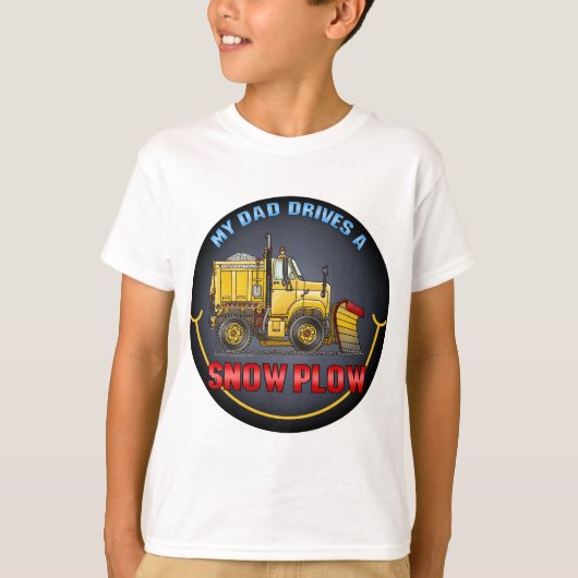 Mon papa conduit un T-shirt d'enfants de camion de (Devant)