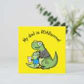 Mon papa est FORMIDABLE ! – Carte de la fête des p (Debout devant)