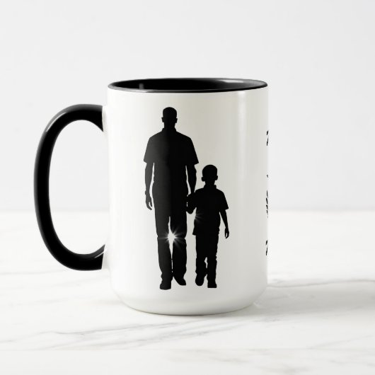 Mon papa Mon héros 15 oz Mug (Gauche)