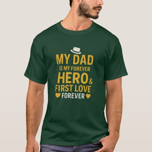 Mon papa, mon héros de l'histoire - T-shirt cadeau (Devant)