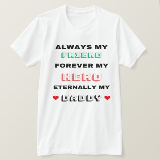 Mon papa T-shirt (Design devant)