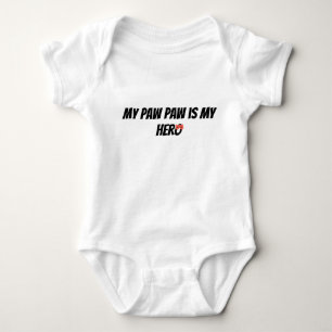Mon Papi est mon héros Superhero Baby Body