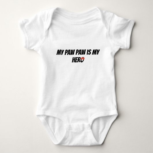 Mon Papi est mon héros Superhero Baby Body (Devant)