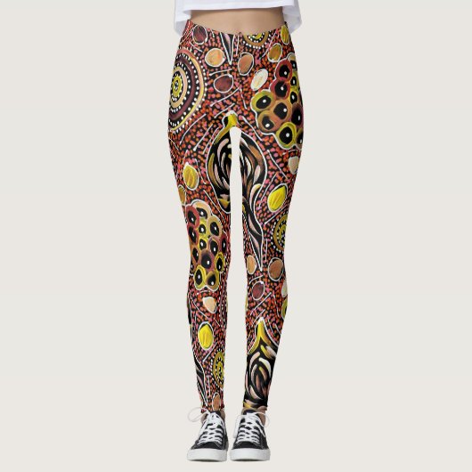 Mon pays par Belinda Golder designer Leggings (Devant)