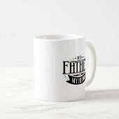 Mon Père Est Mon Hero Typographie Mug (Devant droit)