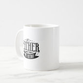 Mon Père Est Mon Hero Typographie Mug (Devant gauche)