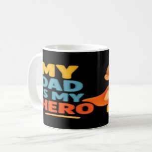 Mon père est mon héros - mignonne Mug Superhero po