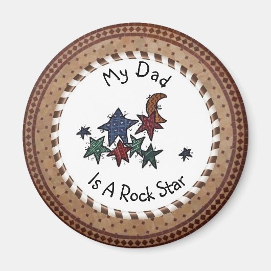 Mon Père Est Un Magnet Rock Star (Devant)