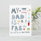 Mon père est une carte de voeux Fab (Debout devant)