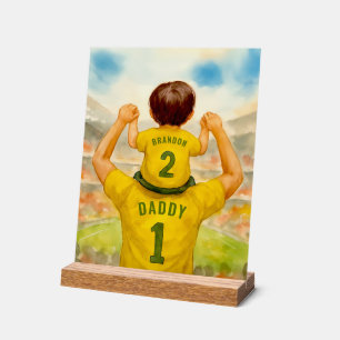 Mon père et mon fils Football Jersey Back View