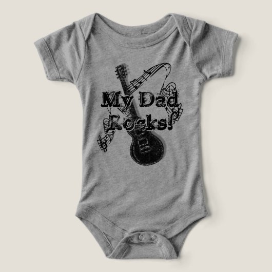 Mon père Rocks T-shirt - Cadeau pour papa (Design Recto)