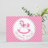 Mon petit carte photo 3 d'invitation de poney (Debout devant)