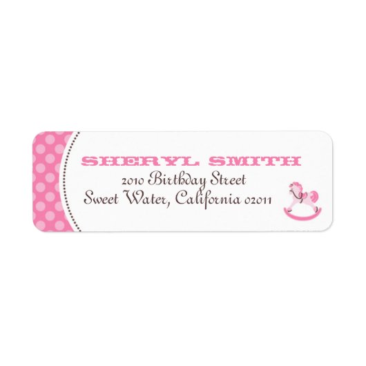 Mon petit Étiquette de retour (Devant)