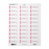 Mon petit Étiquette de retour (Feuille entière)