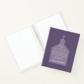 Mon petit livre d'église violet carnet personnalis (Intérieur)