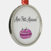 Mon Petit Macaron Metalen Ornament (Rechts)