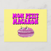 Mon Petit Macaron Retro Groovy Briefkaart (Voorkant)