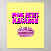 Mon Petit Macaron Retro Groovy Poster (Voorkant)