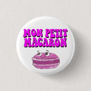 Mon Petit Macaron Retro Groovy Ronde Button 3,2 Cm