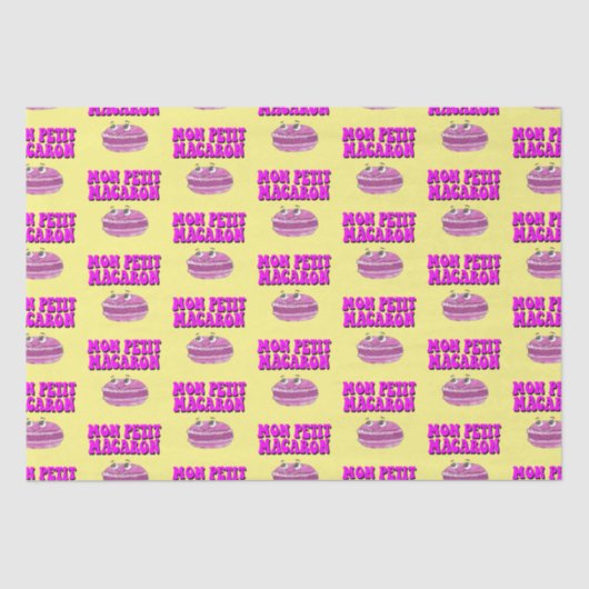 Mon Petit Macaron Retro Groovy Tissuepapier (Voorkant)