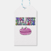 Mon Petit Macaron Retro Tie Dye Groovy Cadeaulabel (Voorkant)