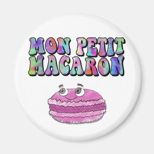 Mon Petit Macaron Retro Tie Dye Groovy Magneet