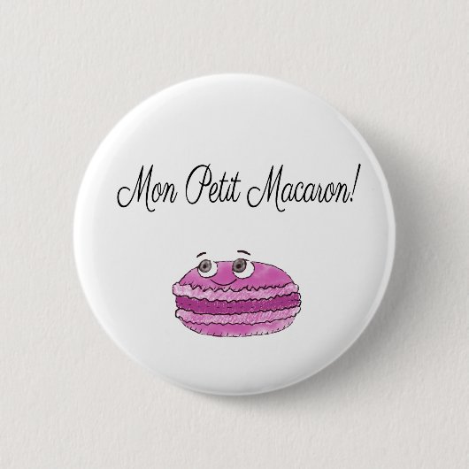 Mon Petit Macaron Ronde Button 5,7 Cm (Voorkant)