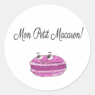 Mon Petit Macaron Ronde Sticker