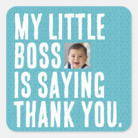 Mon petit patron | Stickers Merci