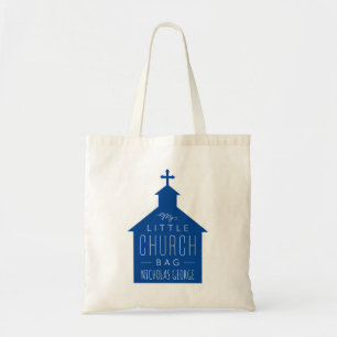 Mon petit sac d'église fourre-tout bleu marine enf