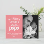 Mon peuple favori appelle le Carte photo de Papa (Debout devant)