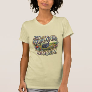 Mon pintade aime le t-shirt country