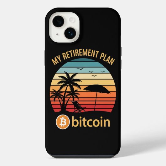 Mon Plan De Retraite Bitcoin Plage Coucher De Sole (Verso)