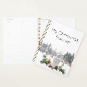 Mon planificateur de Noël Jour de neige Organisate (Devant avec enveloppe)