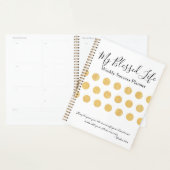 Mon planificateur hebdomadaire béni de la vie (Devant avec enveloppe)