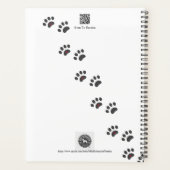 Mon planificateur quotidien Mini Schnauzer Flower (Dos)