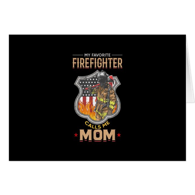 Mon pompier favori m'appelle maman pompier (Devant horizontal)