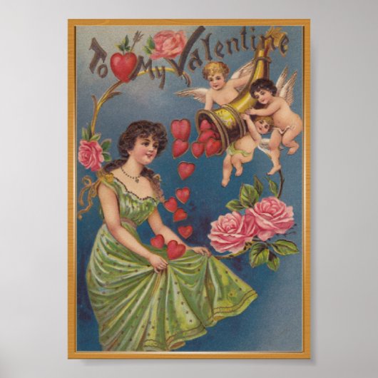 Mon poster vintage Valentine (Devant)